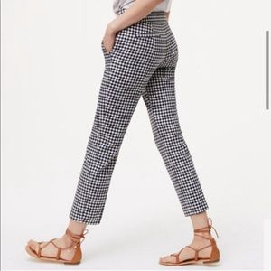 Loft checkered pants, size 4